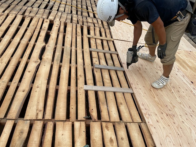 屋根下地補強