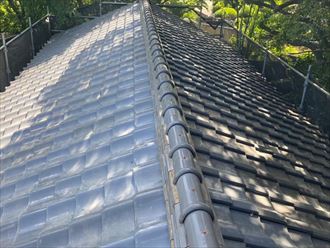 千葉市緑区高田町にて雨漏りが発生する前に棟取り直し工事で瓦屋根を復旧