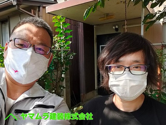 03．豊明市　トタン屋根修理　記念撮影