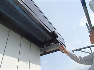 物置屋根の点検