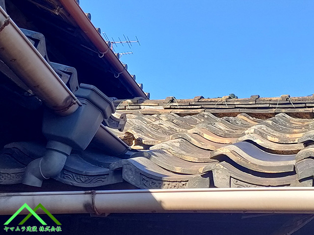 雨漏りしそうな屋根