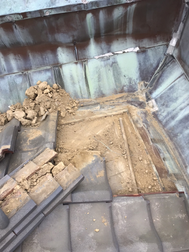 沼津市瓦屋根瓦撤去