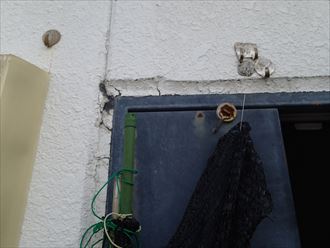 サッシ目地の傷み