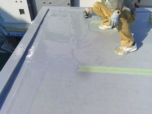 沼津市屋上雨漏りウレタン