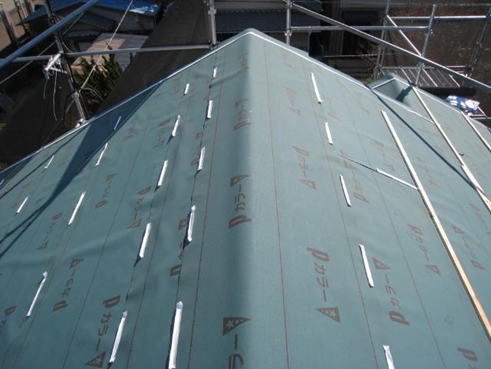 三島市雨漏り葺き替えルーフィング