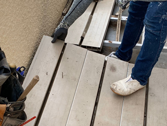 歩行床取り外し