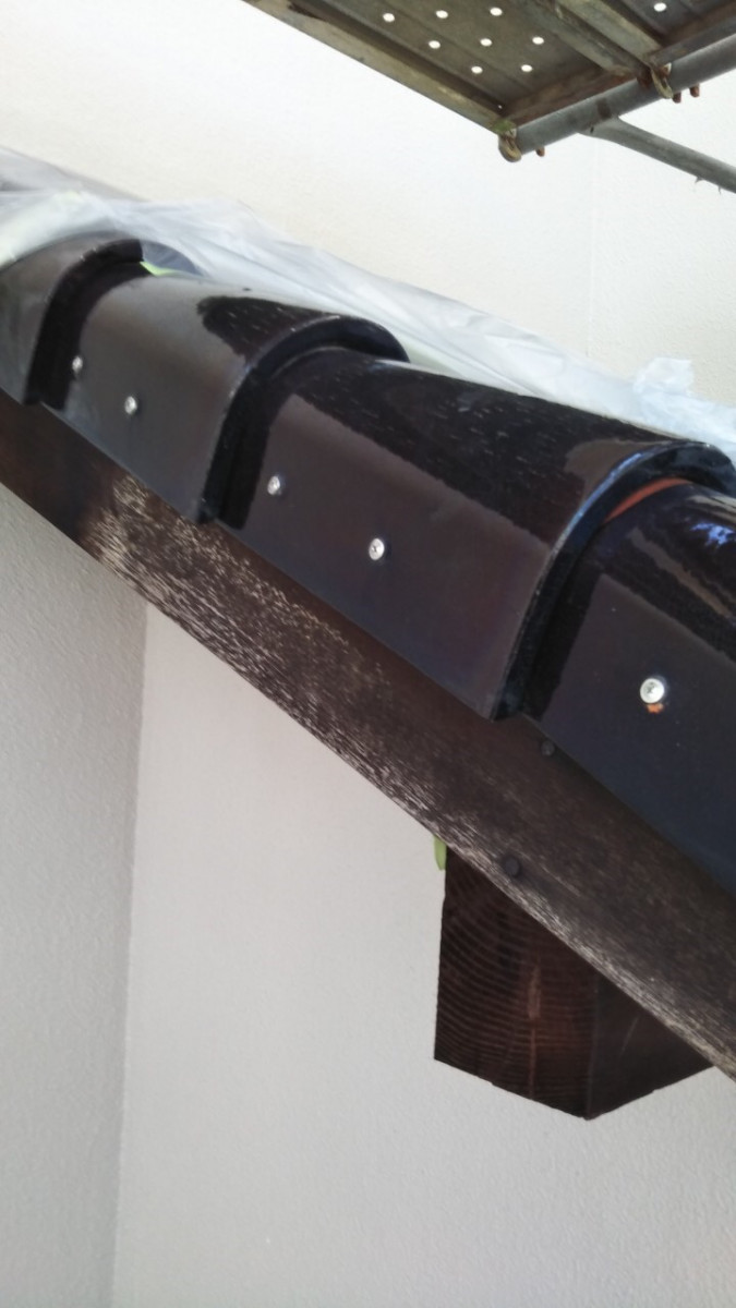 守山区　ケラバビス止め後