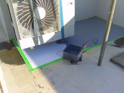 沼津市屋上雨漏り補強