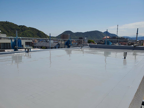 沼津市ビル雨漏り屋上防水完工
