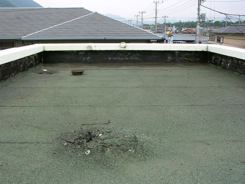沼津市マンション屋上雨漏り
