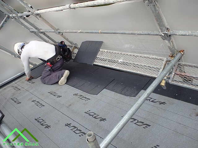 一枚ずつ施工します