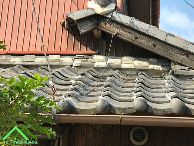 瓦の再施工