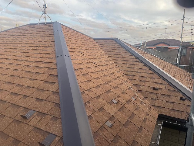 蓮田市　屋根　 修理 リフォーム 　コロニアル　アスファルトシングル