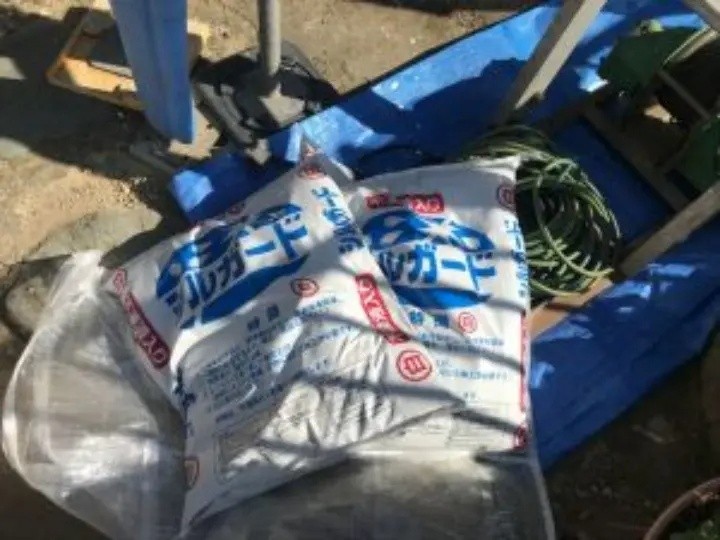 漆喰材料「シルガード」を使用