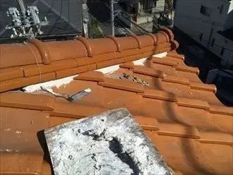 屋根の清掃後の状態