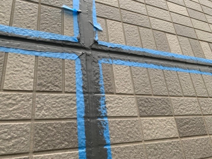 タイル部分のシーリング処理