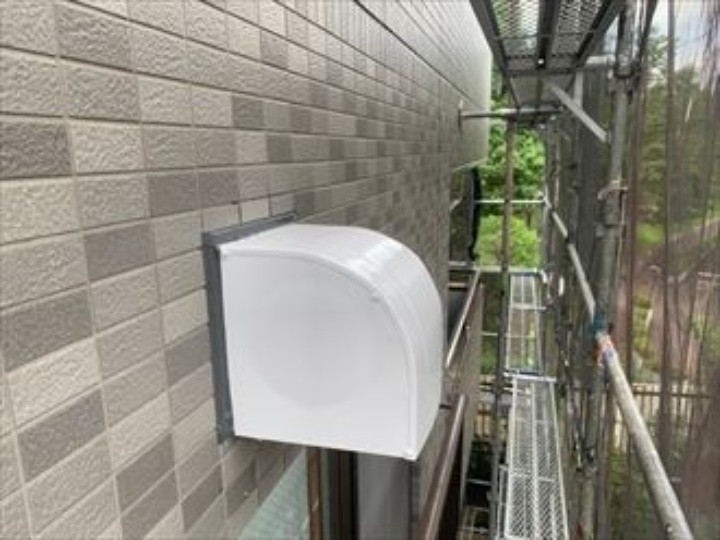 レンジフードの付帯部の塗装