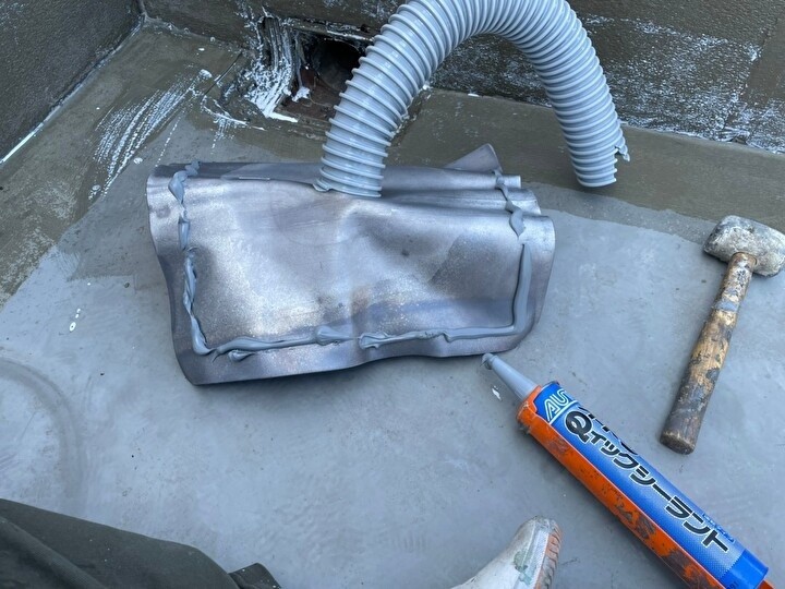 改修用ドレンの設置