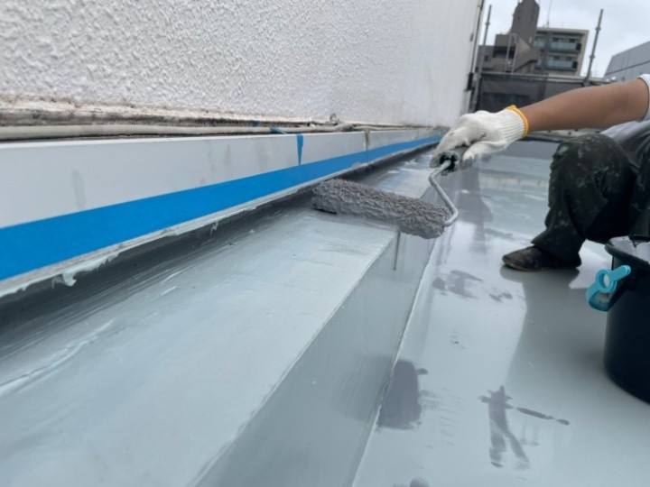 防水重ね塗り作業工程