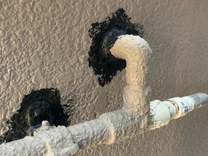 クラック部分の補修