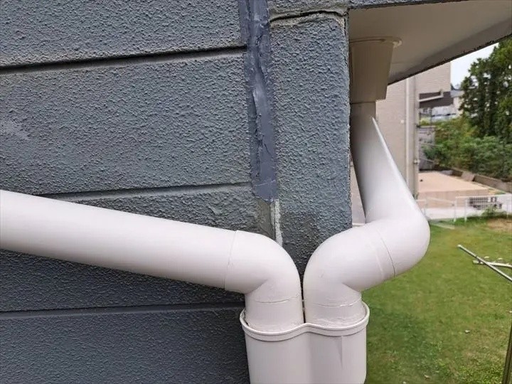 寄せ枡を使用して接続と固定する作業工程