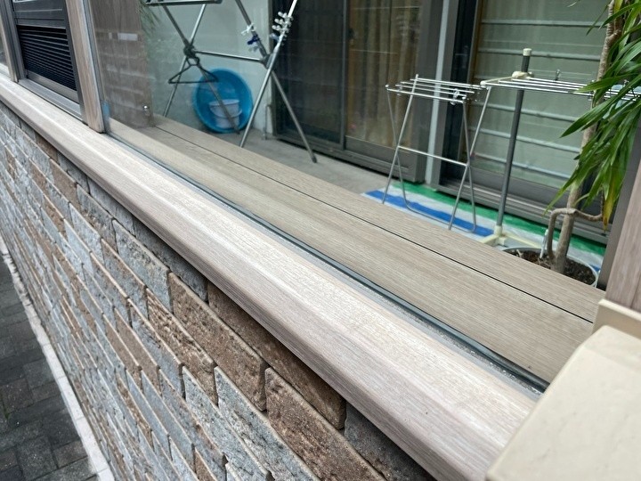 サンルームの簡易補修工事前