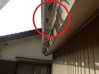 雨樋の被害状況