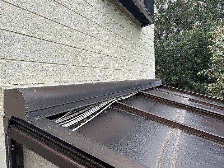 テラス屋根の修理工事前