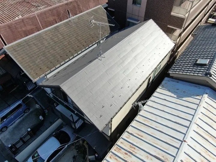 工事完了後ドローン撮影