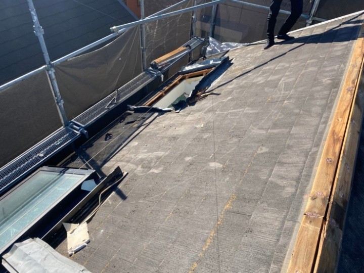 屋根カバー工事前