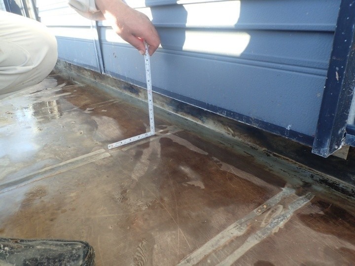 傾斜調査する作業工程