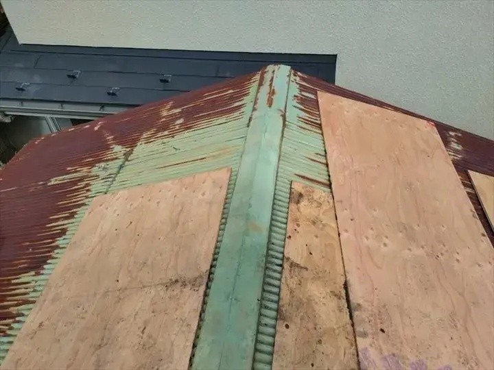 太陽光パネルの解体作業後の状態