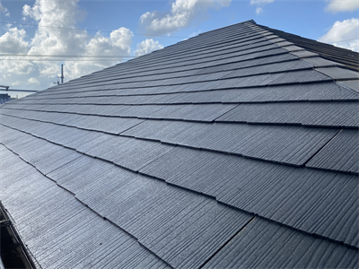 スレート葺き替え工事完了