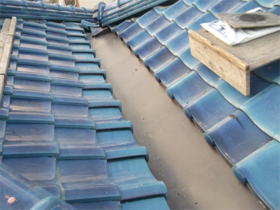 谷板金交換工事