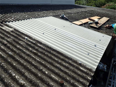 スレート張替え工事完了