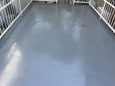 ウレタン塗膜防水工事完了