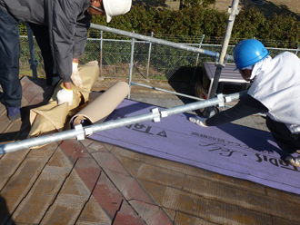 施工中の屋根 kouji-10