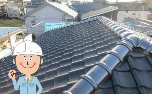 棟瓦取り直し完工