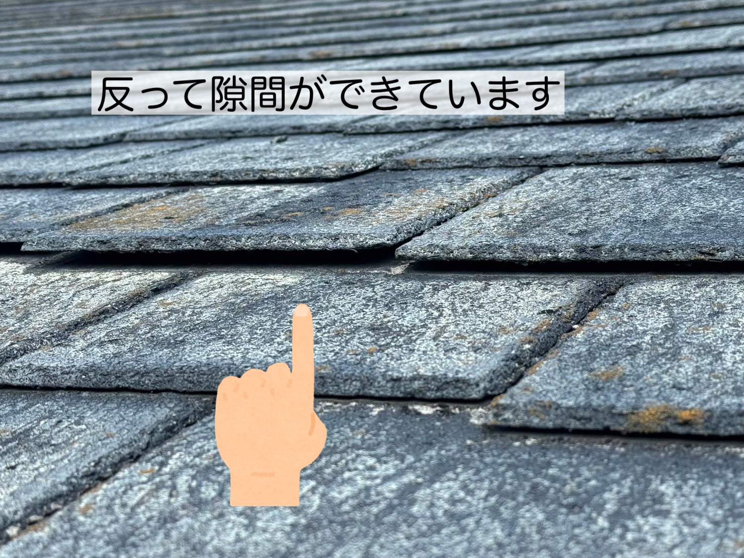 反ってしまったカラーベスト