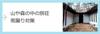 山や森の中の別荘の雨漏り対策