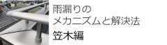 雨漏りのメカニズムと解決方　笠木編