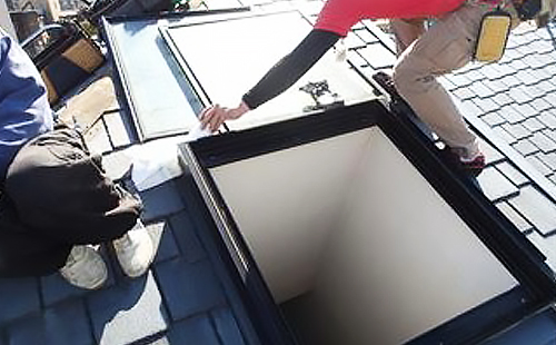 トップライトの点検