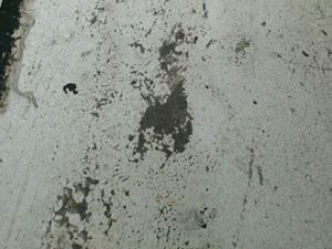 バルコニー床のトップコート剥がれ