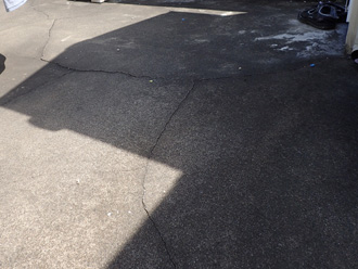 屋上床のクラック