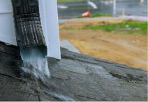 ゲリラ豪雨時の雨樋