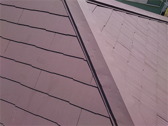 棟板金の釘浮き