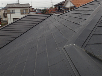 スレート屋根材点検