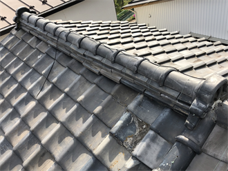 瓦屋根からの雨漏り