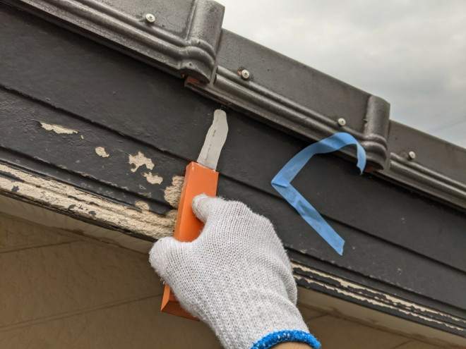 春日井市破風板（はふいた）補修ならし