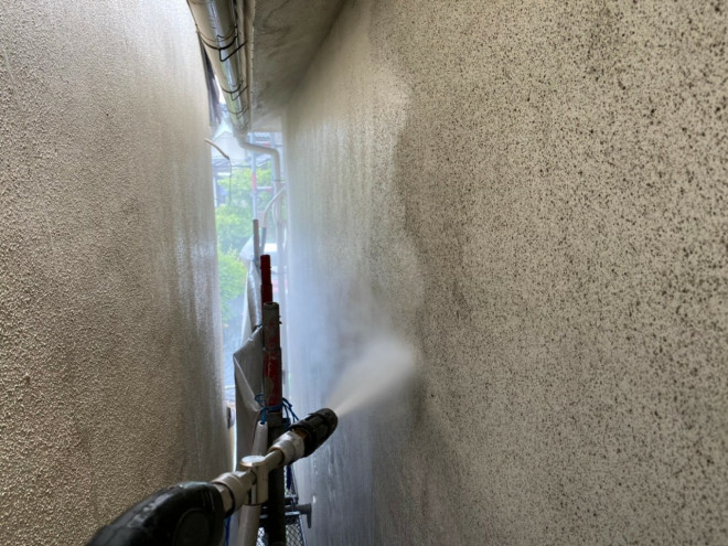 春日井市、外壁塗装、高圧洗浄